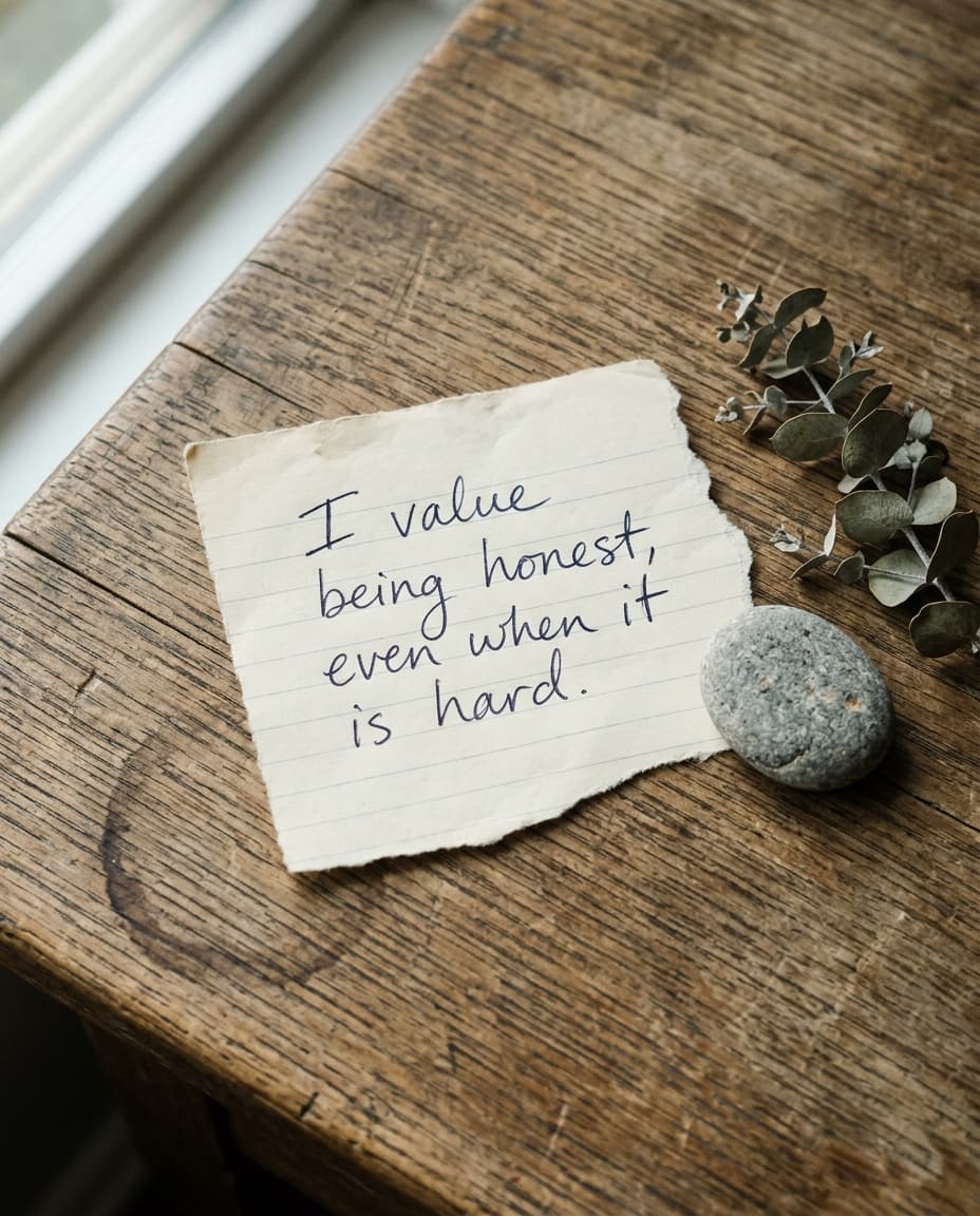 I value being honest, even when it is hard