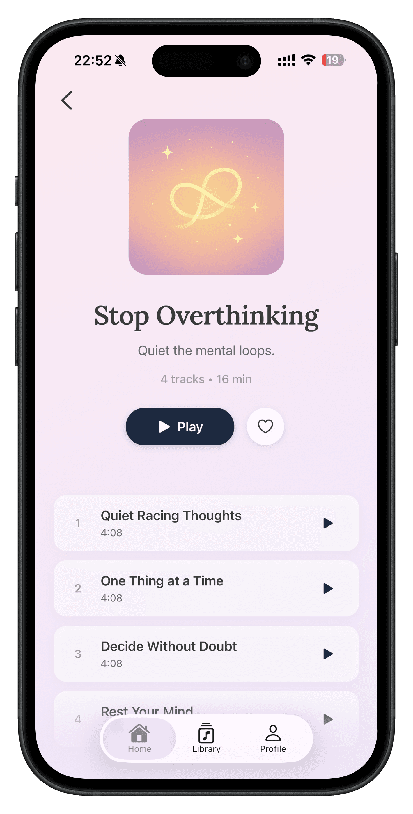 Affina stop overthinking affirmations collection
