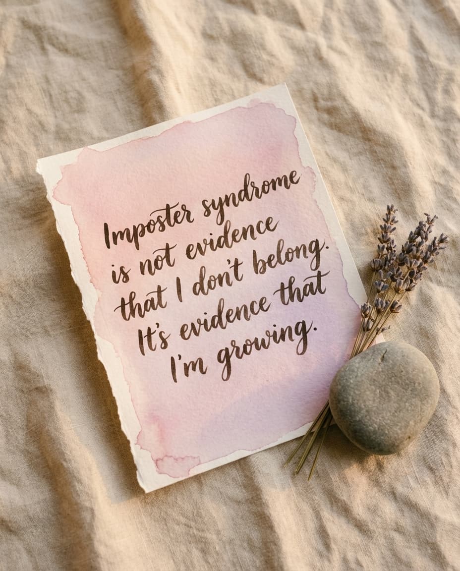 Imposter syndrome is not evidence that I don't belong